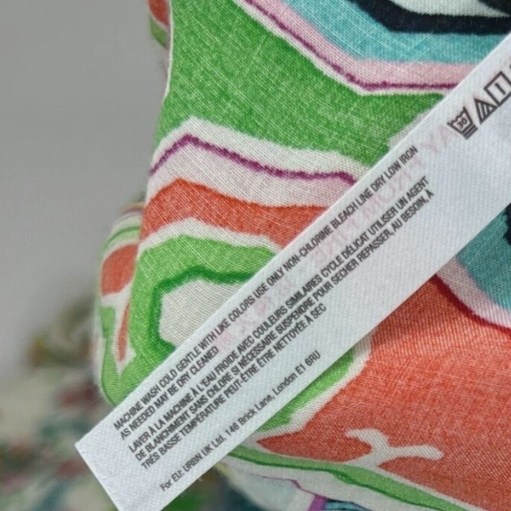 Anthropologie Ella Halter Tunic Dress Tie Neck Hankerchief Hem Maxi S/XS -ovrszd - Picture 8 of 11